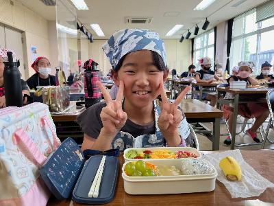 調理実習 美味しい弁当完成1