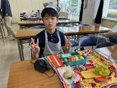 調理実習 美味しい弁当完成2