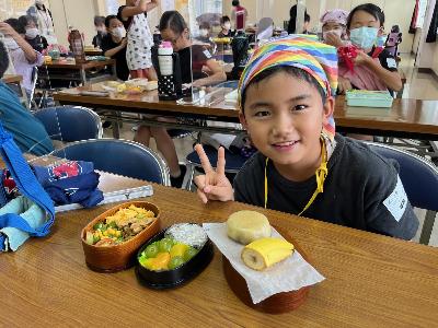 調理実習 美味しい弁当完成3