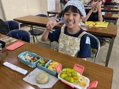 調理実習 美味しい弁当完成4