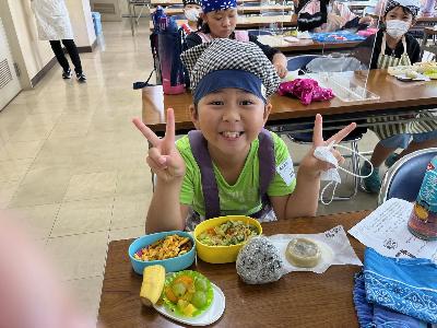 調理実習 美味しい弁当完成5