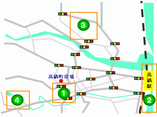 紹介されている4か所の地図