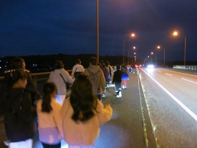 令和6年度如月ナイトハイクの様子